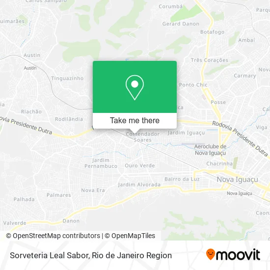 Sorveteria Leal Sabor map