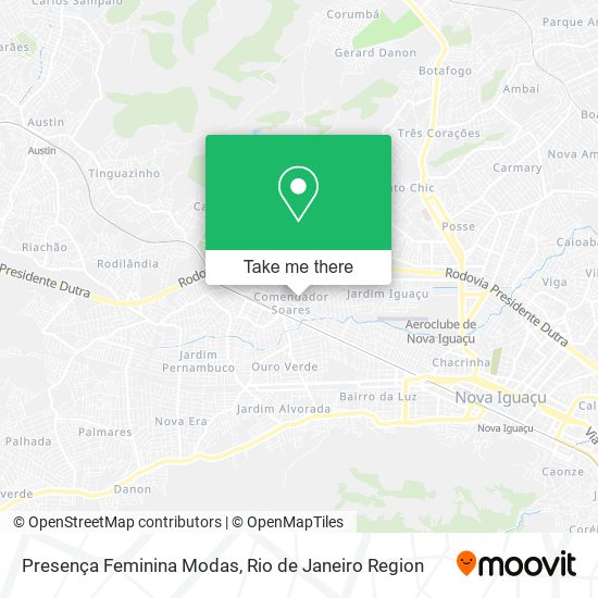 Presença Feminina Modas map