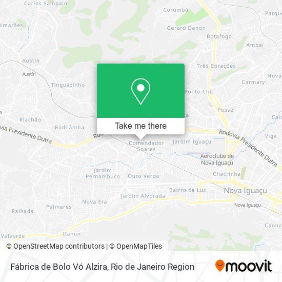Fábrica de Bolo Vó Alzira map