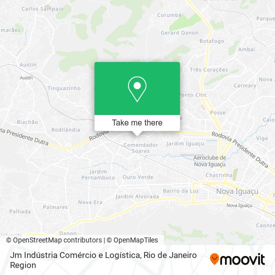 Jm Indústria Comércio e Logística map