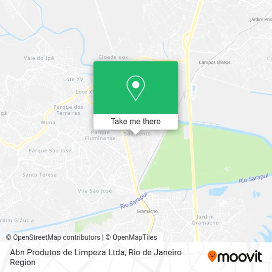 Abn Produtos de Limpeza Ltda map
