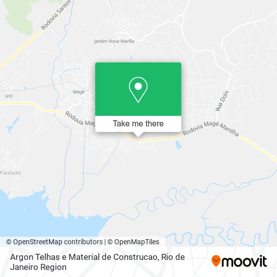 Mapa Argon Telhas e Material de Construcao