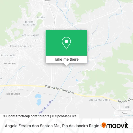 Angela Fereira dos Santos Mel map