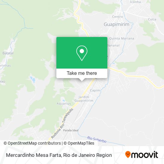 Mercardinho Mesa Farta map