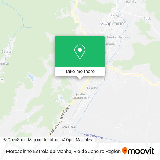 Mercadinho Estrela da Manha map