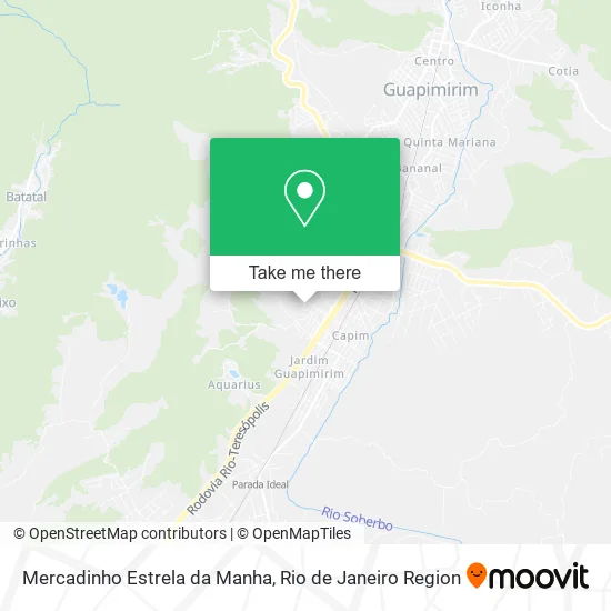 Mercadinho Estrela da Manha map