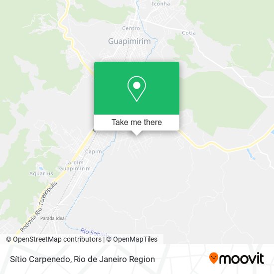 Sítio Carpenedo map
