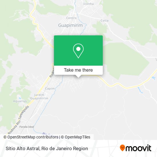 Sítio Alto Astral map