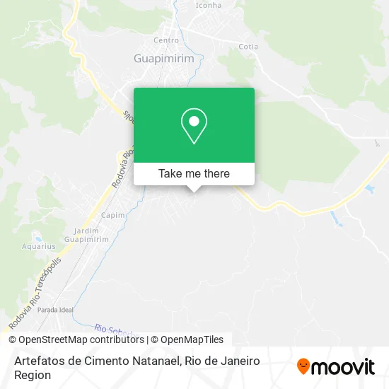 Artefatos de Cimento Natanael map