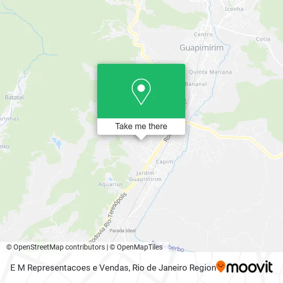 E M Representacoes e Vendas map