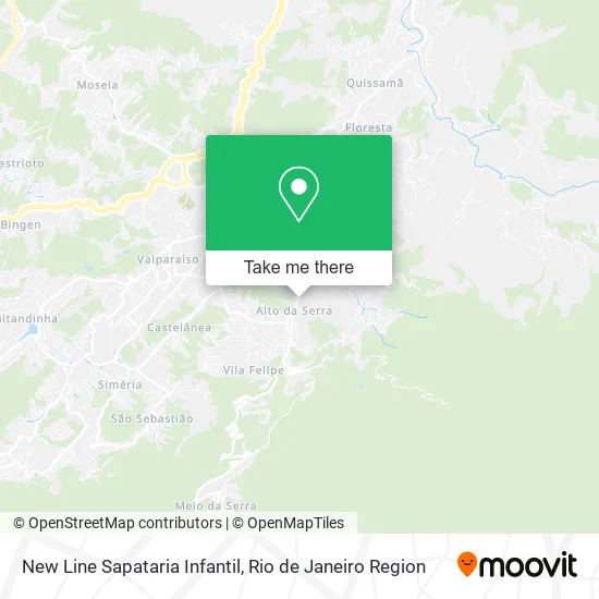New Line Sapataria Infantil map