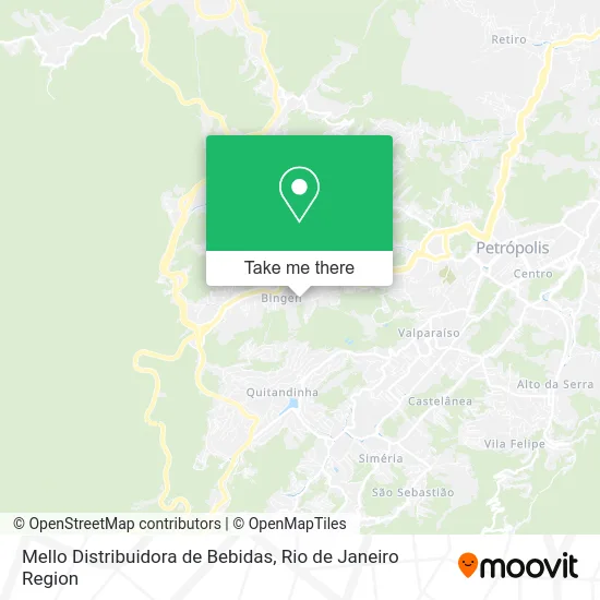 Mello Distribuidora de Bebidas map