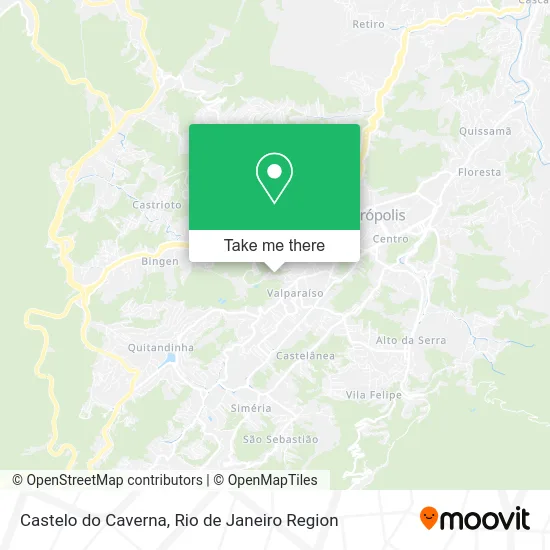 Castelo do Caverna map