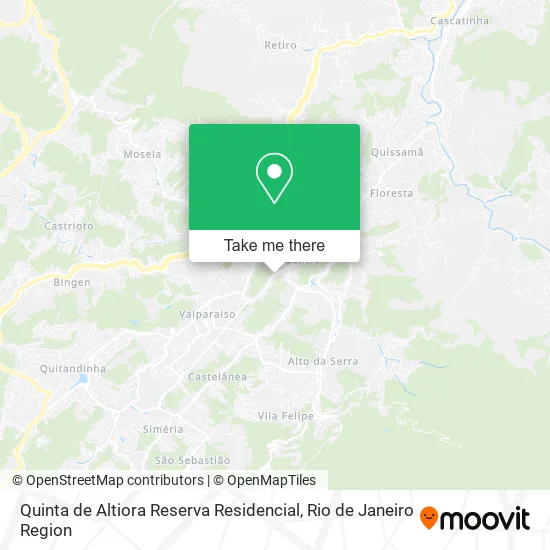 Quinta de Altiora Reserva Residencial map