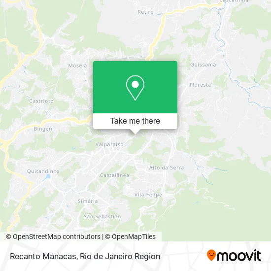 Recanto Manacas map
