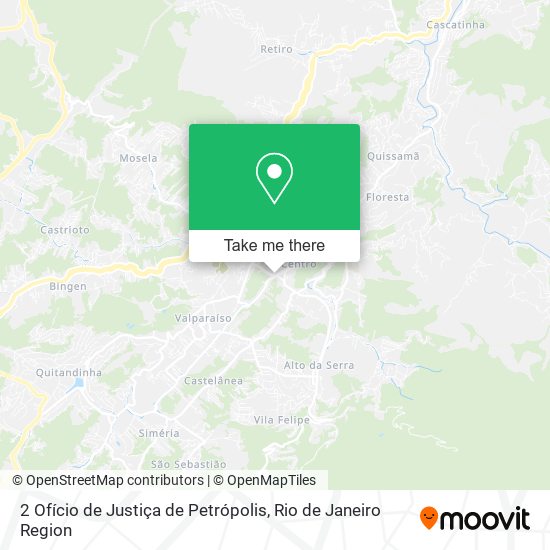 2 Ofício de Justiça de Petrópolis map