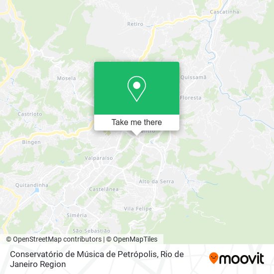 Conservatório de Música de Petrópolis map