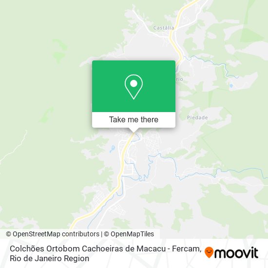 Colchões Ortobom Cachoeiras de Macacu - Fercam map