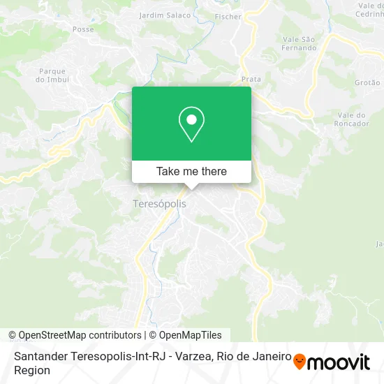 Santander Teresopolis-Int-RJ - Varzea map