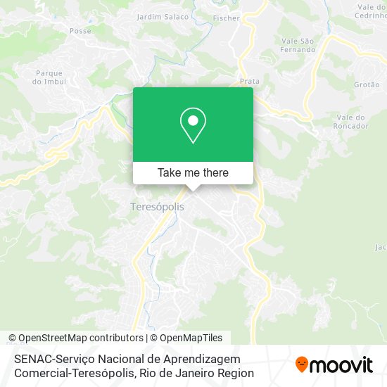 SENAC-Serviço Nacional de Aprendizagem Comercial-Teresópolis map