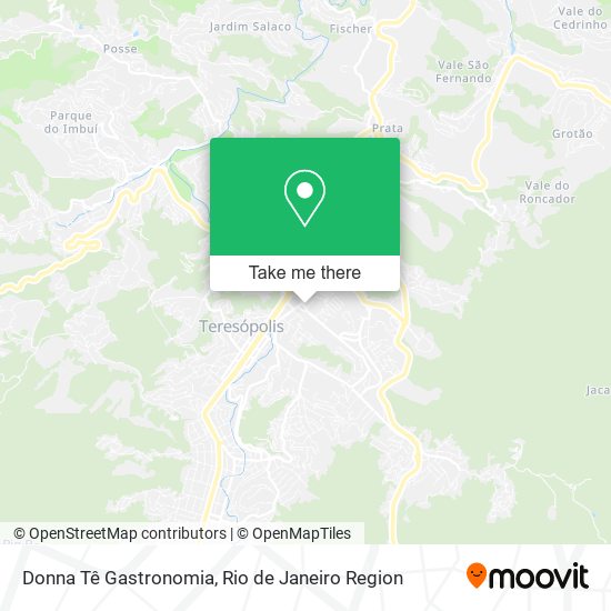 Donna Tê Gastronomia map