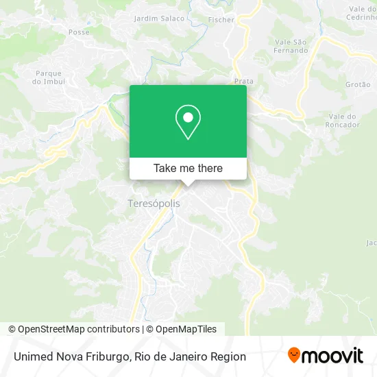 Unimed Nova Friburgo map