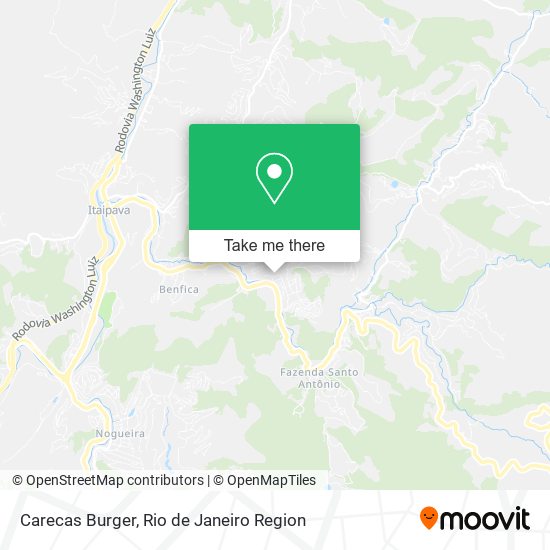 Carecas Burger map