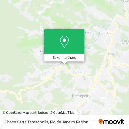 Choco Serra Teresópolis map
