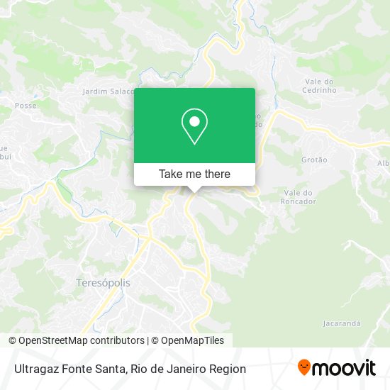 Ultragaz Fonte Santa map