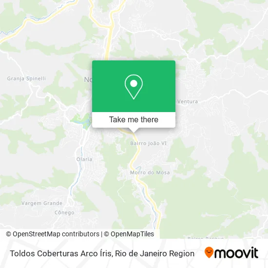 Toldos Coberturas Arco Íris map