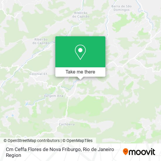 Cm Ceffa Flores de Nova Friburgo map