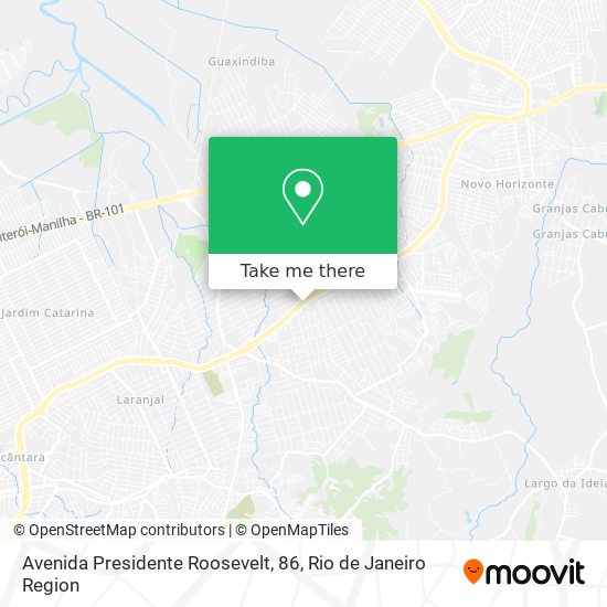 Mapa Avenida Presidente Roosevelt, 86
