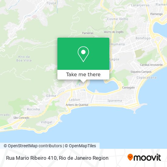 Mapa Rua Mario Ribeiro 410