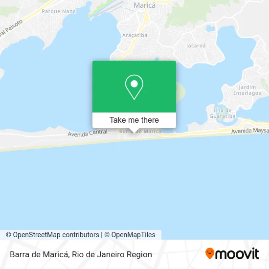 Barra de Maricá map