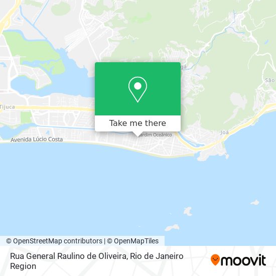 Mapa Rua General Raulino de Oliveira