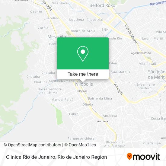 Clinica Rio de Janeiro map