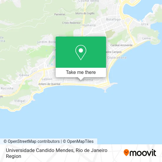 Universidade Candido Mendes map