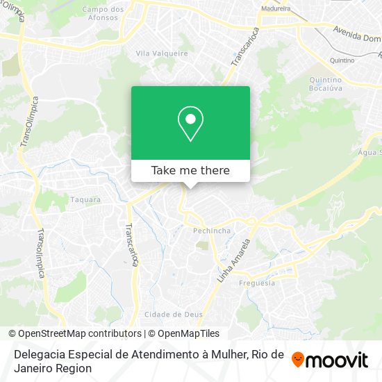 Mapa Delegacia Especial de Atendimento à Mulher