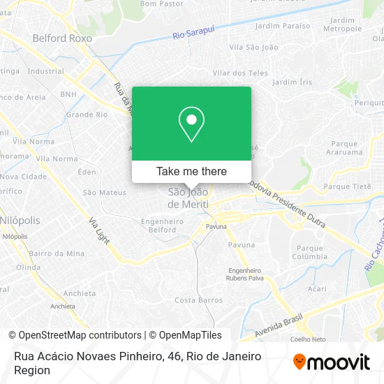 Rua Acácio Novaes Pinheiro, 46 map