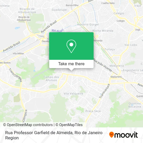 Rua Professor Garfield de Almeida map