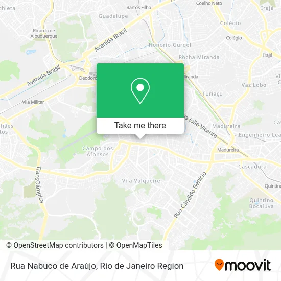 Rua Nabuco de Araújo map