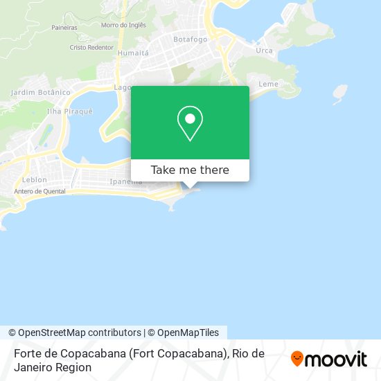 Mapa Forte de Copacabana (Fort Copacabana)