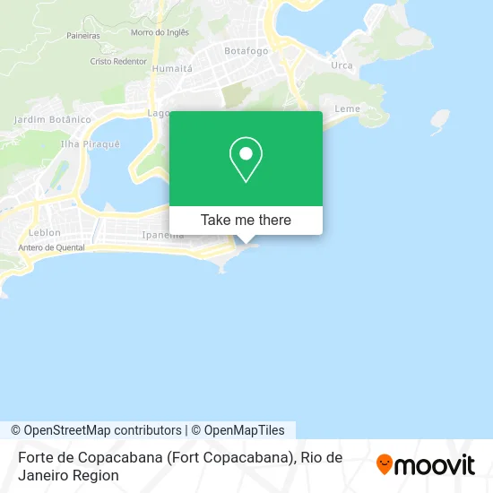Forte de Copacabana (Fort Copacabana) map