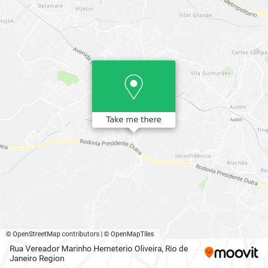 Rua Vereador Marinho Hemeterio Oliveira map