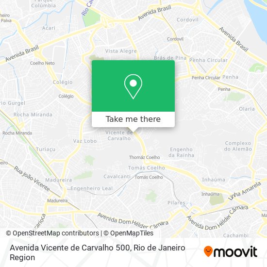 Mapa Avenida Vicente de Carvalho 500