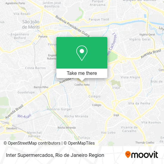 Inter Supermercados map