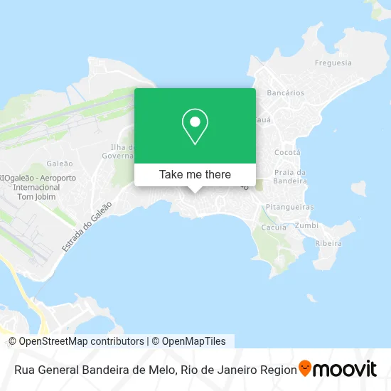 Rua General Bandeira de Melo map