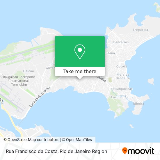 Mapa Rua Francisco da Costa