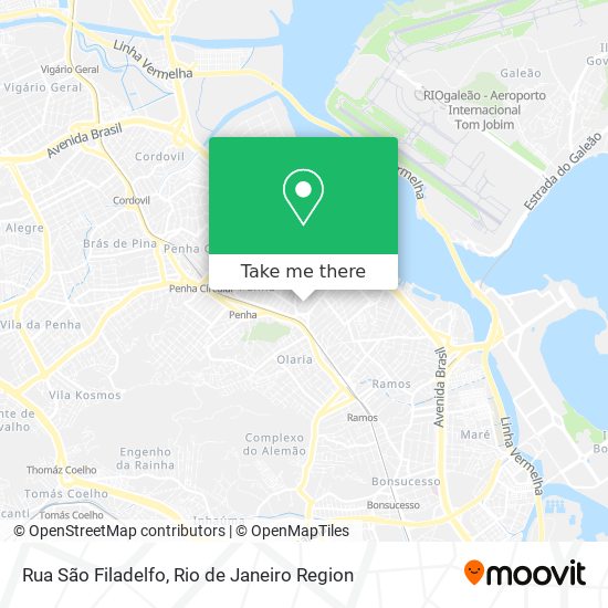 Mapa Rua São Filadelfo