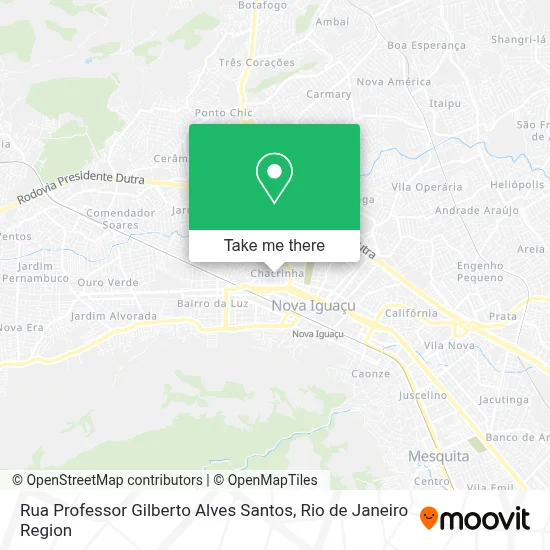 Rua Professor Gilberto Alves Santos map